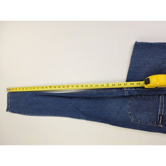 Calvin Klein Size 27X27 Womens Mid Rise Skinny Blue Denim Repreve 5 Pocket Jeans - Picture 3 of 14
